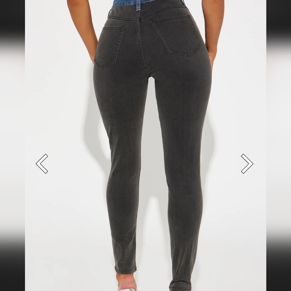 Colorblock Skinny Jeans - Picture 2 of 3
